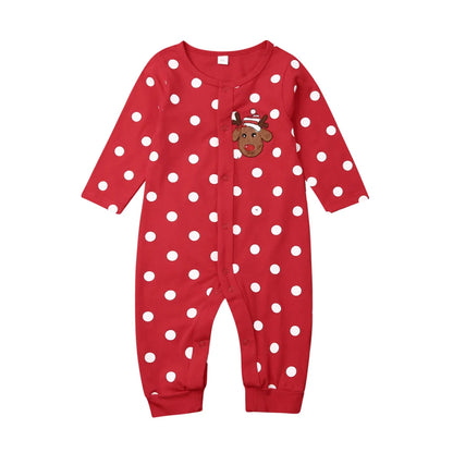 0-18M My First Christmas Baby Boy Girl Rompers Newborn Infant Baby Cartoon Deer Red Jumpsuit Playsuit Xmas Baby Costumes