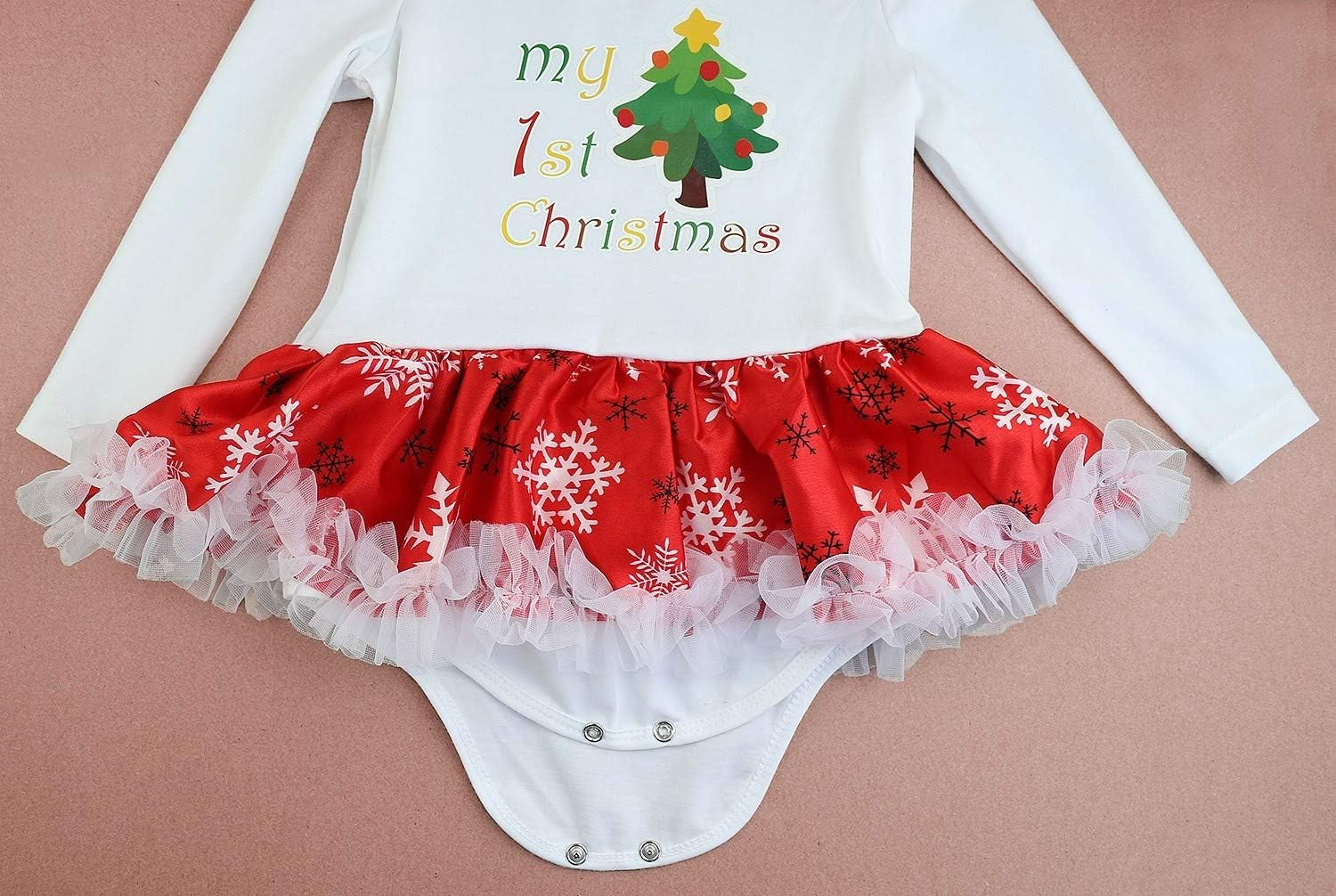 Baby Girls First Christmas Costumes Elf Lil Outfit Newborn Xmas